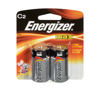 Piles, emballage régulier, max c-2 – Energizer : Pile et batterie