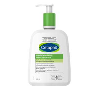 Cetaphil Lotion hydratante (500 ml) – Lotion hydratante pour le corps et  hydratant pour tous les types