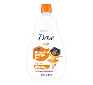 Kids Care bain moussant hypoallergénique pour enfants, 591 ml, biscuit à la  noix de coco – Dove : Sels, huile, bain moussant