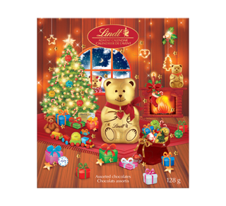 Assortiment de chocolats avec sa peluche de Noël KINDER