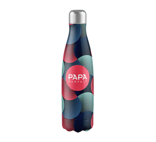 Bouteille isotherme papa personnalisable avec mains