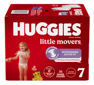 Huggies Couches pour bébés Little Movers, taille 4, 120 couches - 120 ea