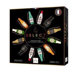 Select ensemble de chocolats noirs à la liqueur, 155 g – Abtey : Boite