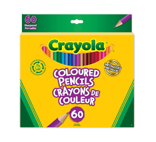 Crayons de cire Crayola, couleurs variées, emb. de 3, boîte de 360