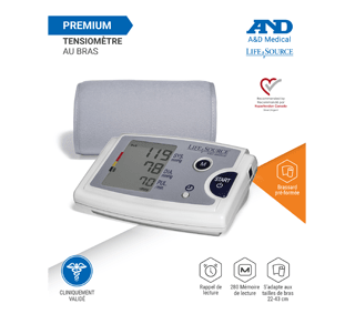 Tensiomètre au bras brassard multitaille UA-651CN, 1 unité – A&D Medical :  Appareil diagnostique