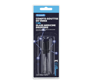 Compte-goutte en verre (pipette) avec poire de caoutchouc - Coop Zone