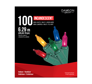 Jeu de 1 000 lumières DEL, 3 mm, multicolore de DANSON