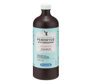 Peroxyde d'hydrogène, 450 ml – Personnelle : Crème, onguent, désinfectant