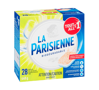 Tout en 1, pastilles pour lave-vaisselle, 60 brassées – La Parisienne :  Savon à vaisselle