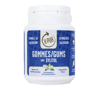 Gommes 100 Xylitol 50 Unites Menthe X Pur Produit Soin Dentaire Jean Coutu