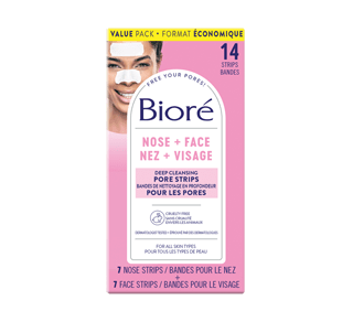 Bandes de nettoyage en profondeur pour les pores du nez + visage