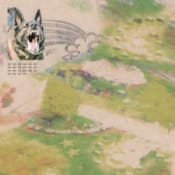 Feeble Little Horse Girl With Fish