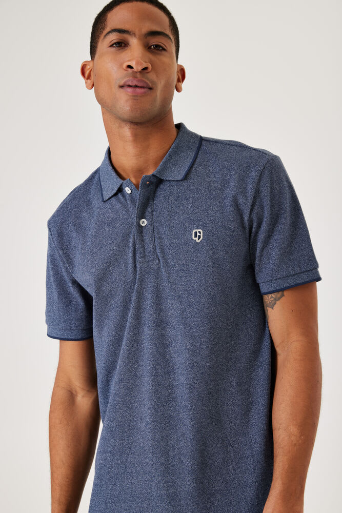 Blauwe polo hot sale