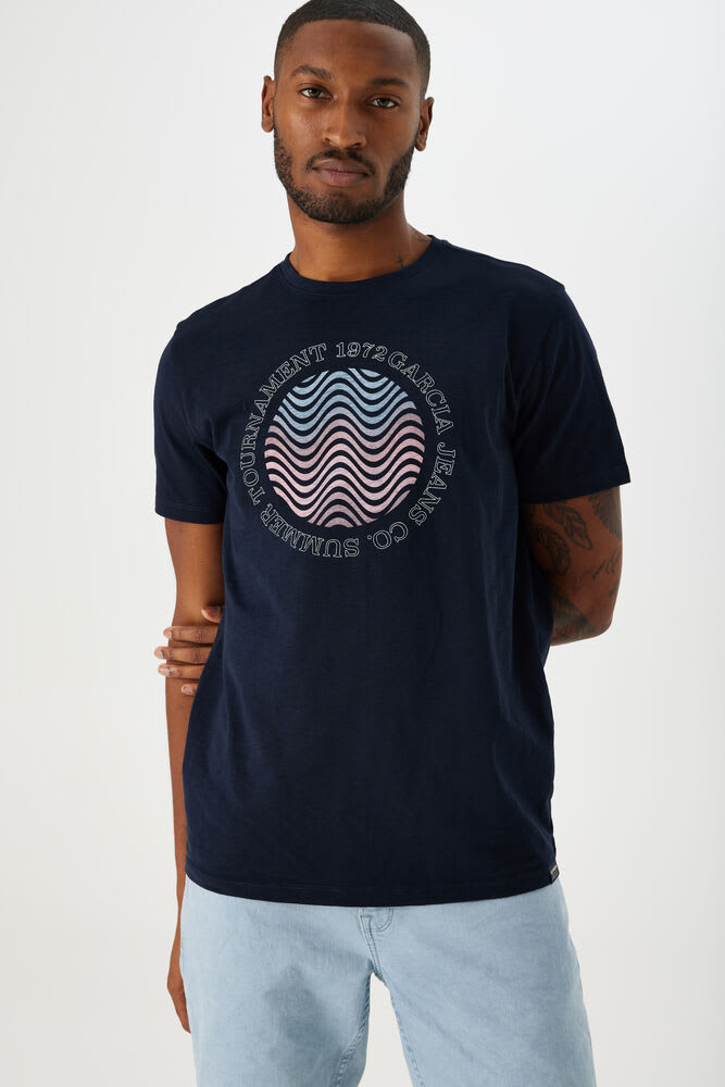 GARCIA | Dark T-shirt blue