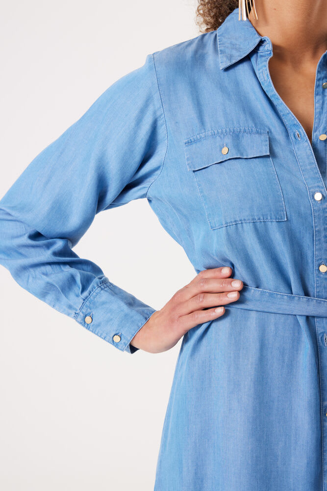 Blue blouse dress | GARCIA