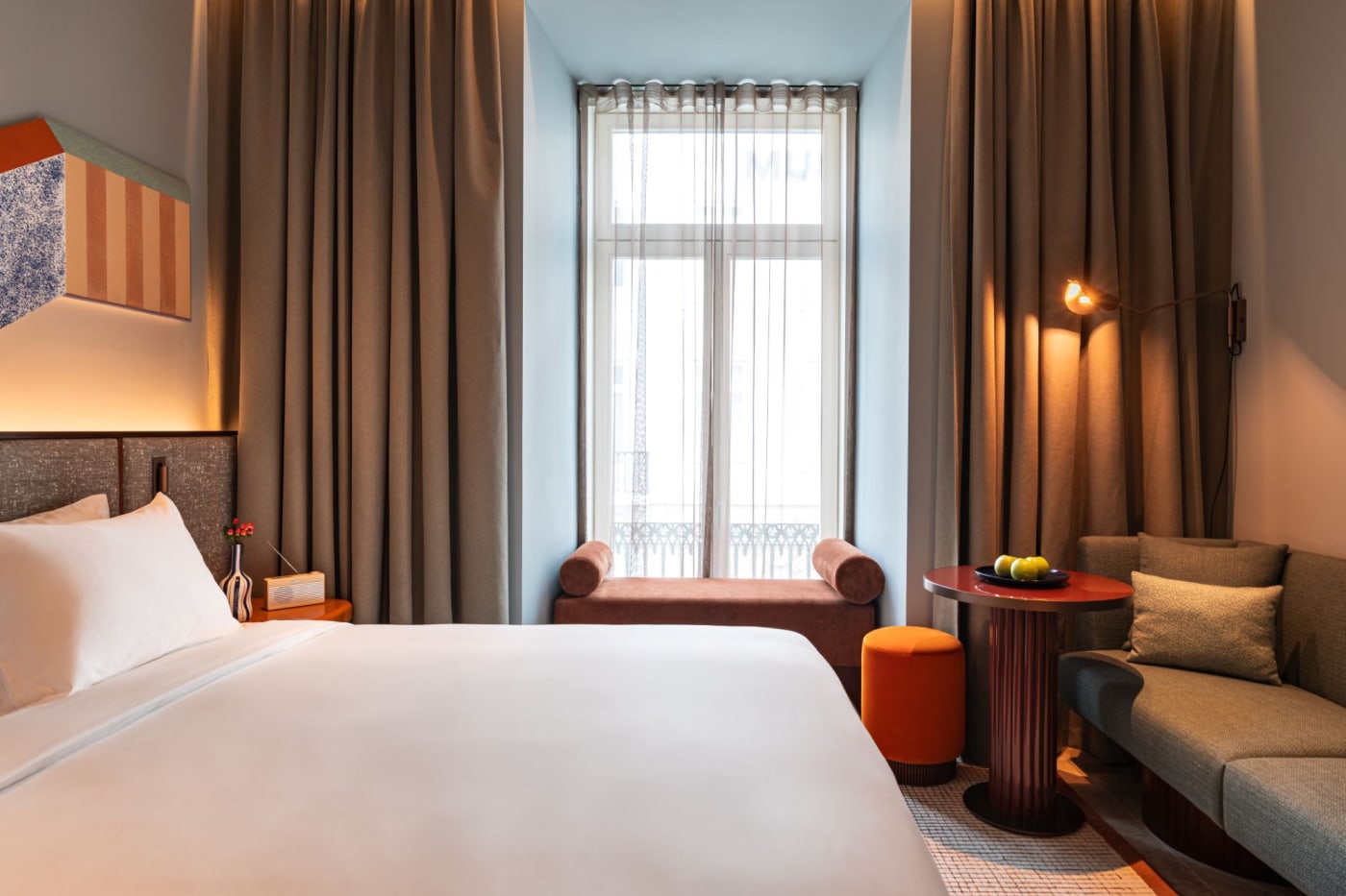 Ein King-Zimmer mit Blick auf die Rua Augusta