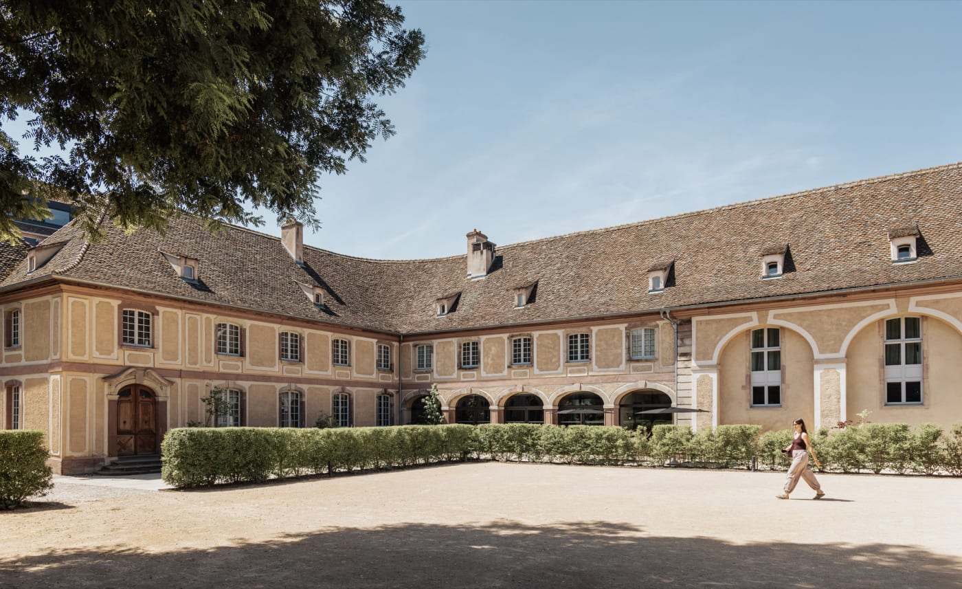 Der Innenhof des ehemaligen königlichen Gestüts in Straßburg