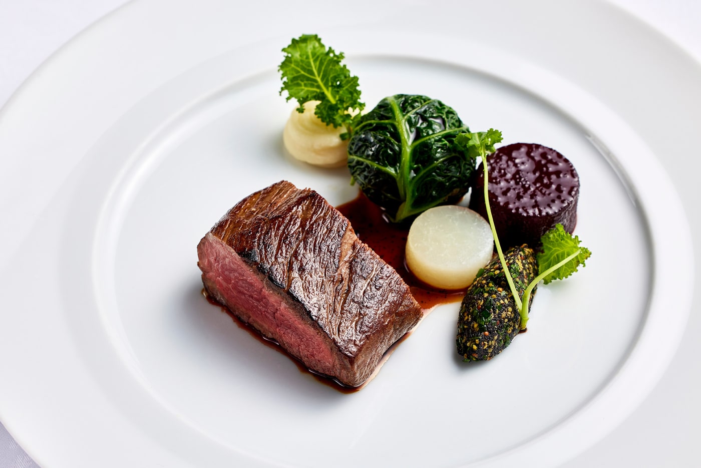 Das Rinderfilet des Weihnachtsessens im Lanesborough Grill