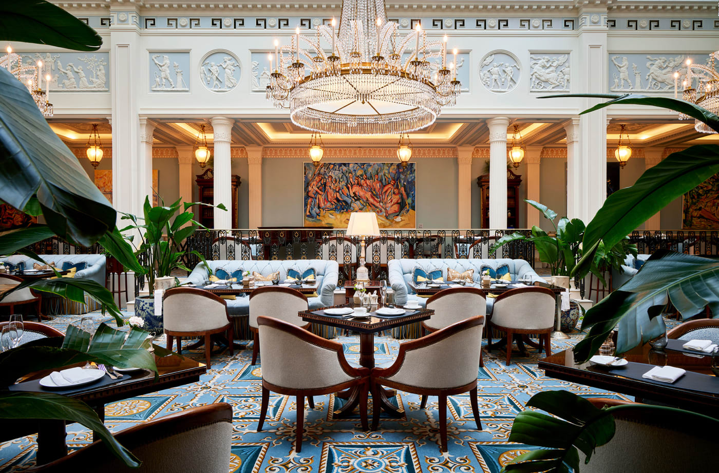 Der Saal des Lanesborough Grill unter Glas