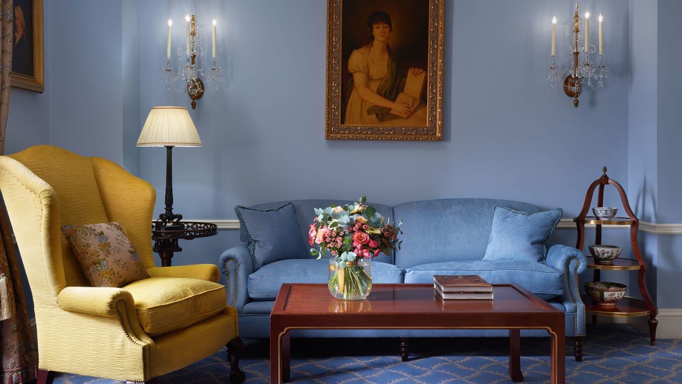 Das Wohnzimmer der Präsidentensuite im Lanesborough