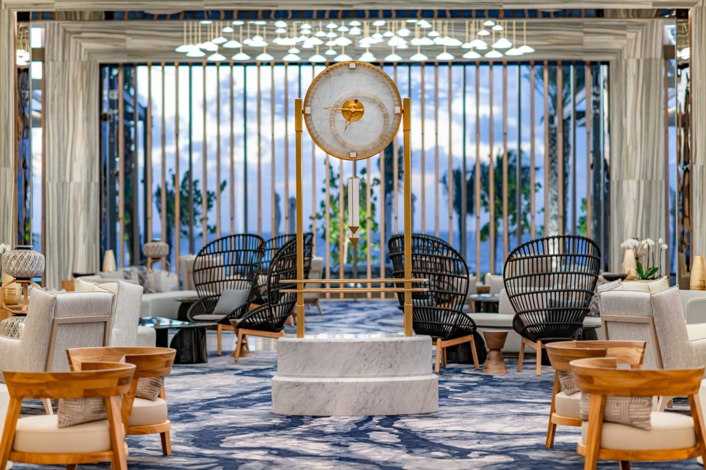 El salón Peacock Alley del Waldorf Astoria Riviera Maya