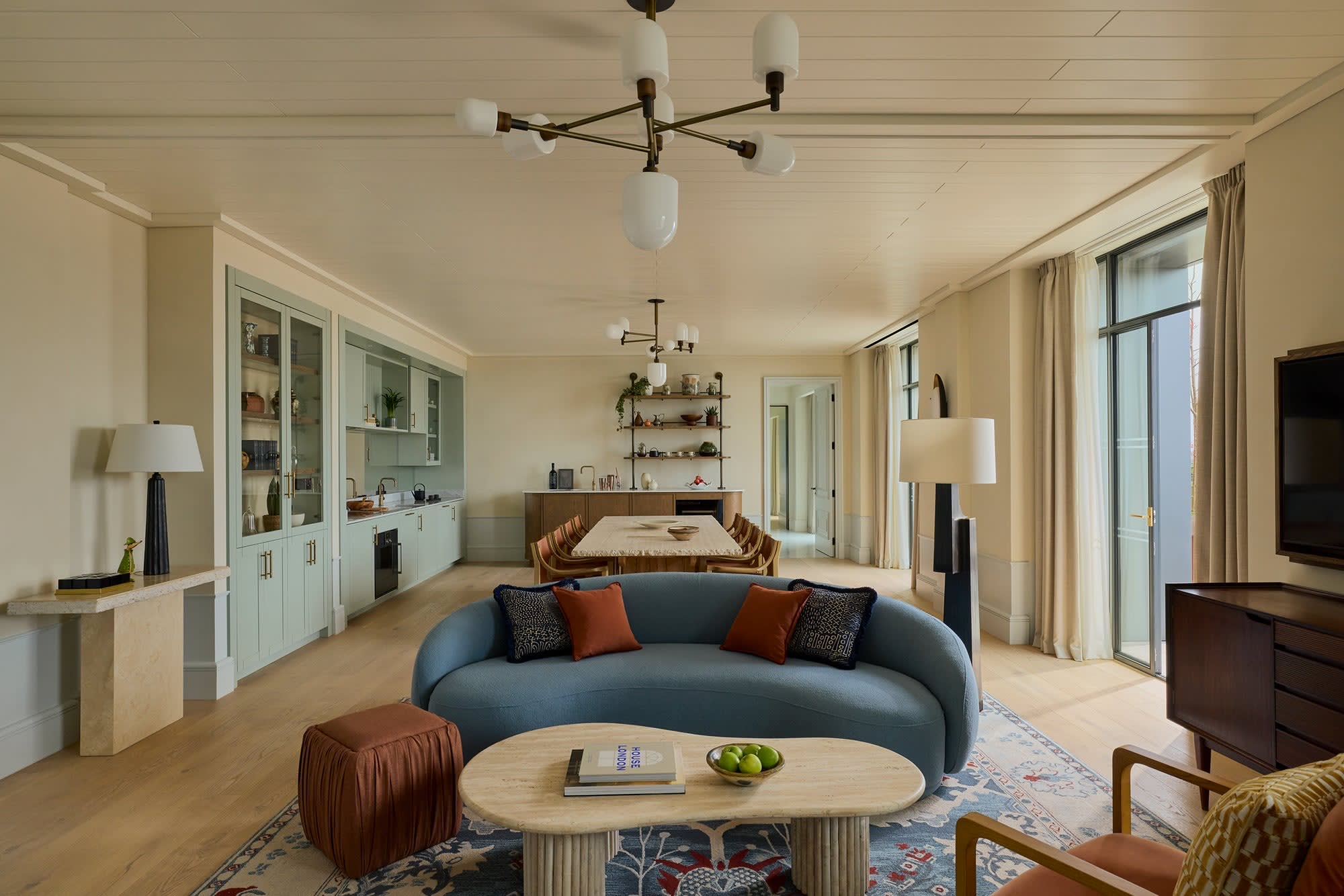 El salón de la Whiteley Suite, en el Six Senses London