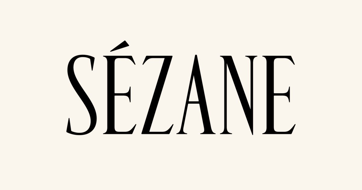 El logotipo de la marca de moda francesa Sézane, fundada por Morgane Sézalory