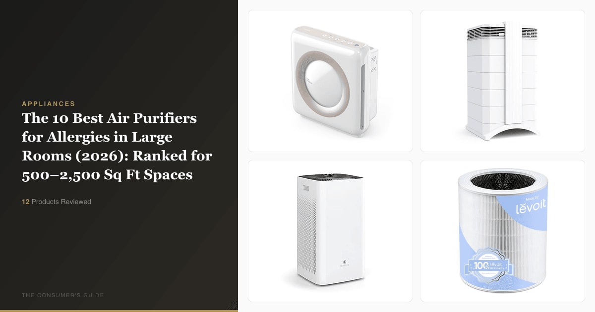 The 10 Best Air Purifiers for Allergies in Large Rooms…