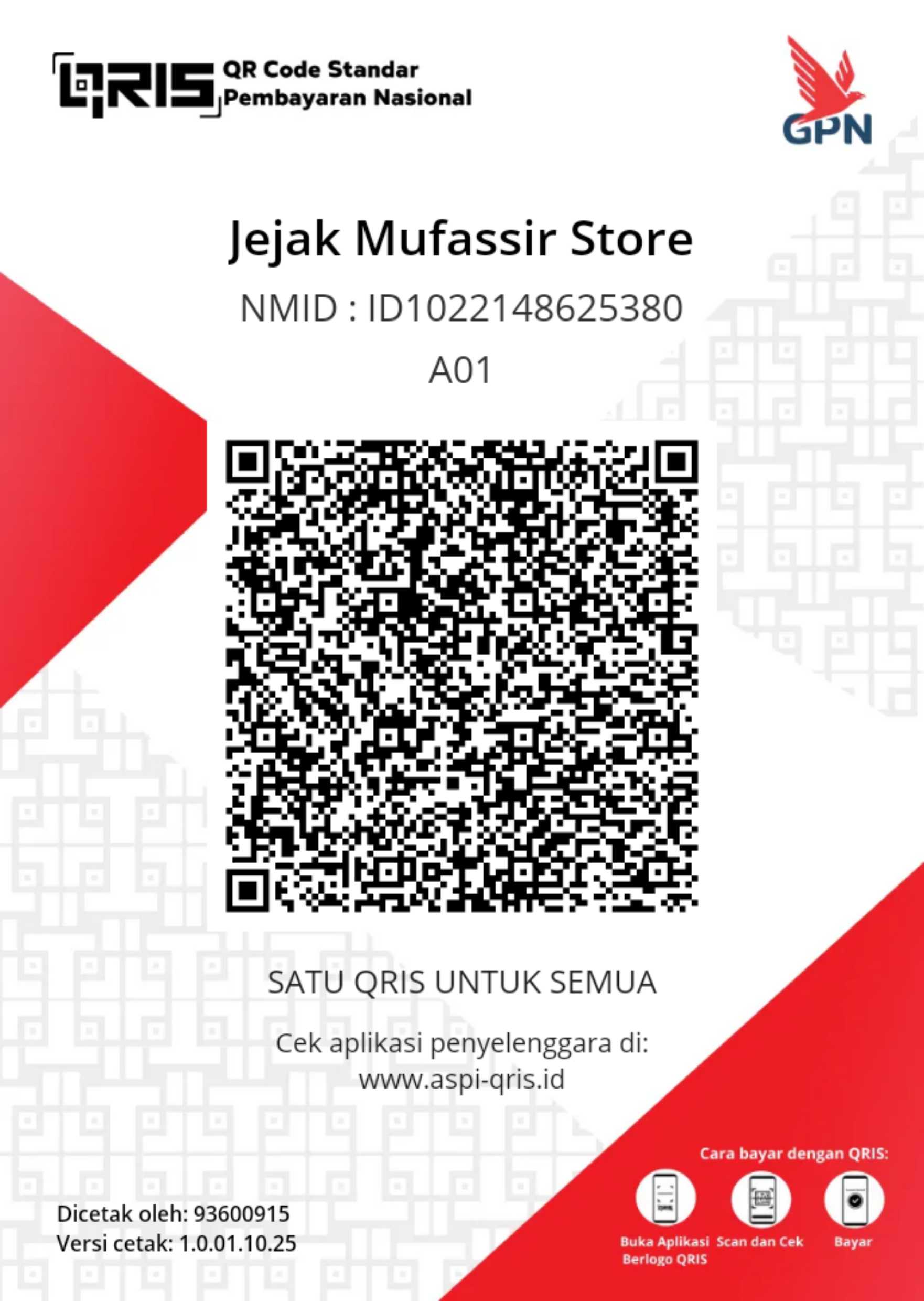 QRIS Jejak Mufassir Store