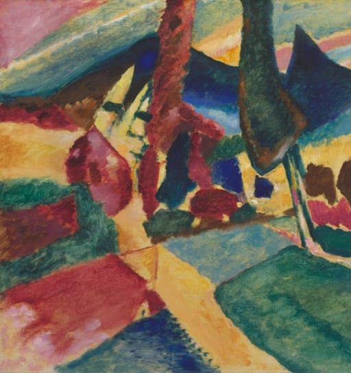 Landscape with Two Poplars