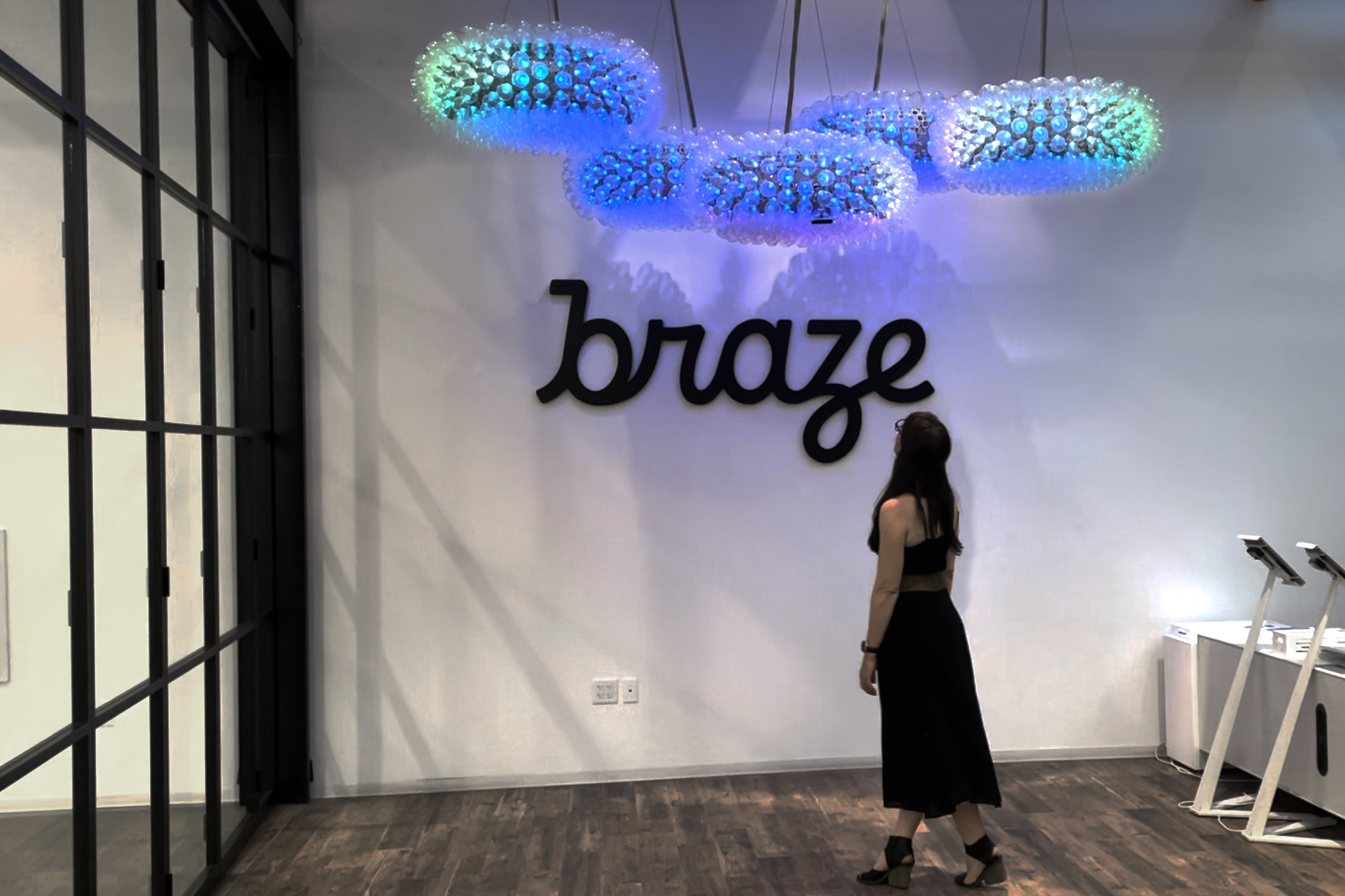 The Edison Cloud by light artist Jen Lewin