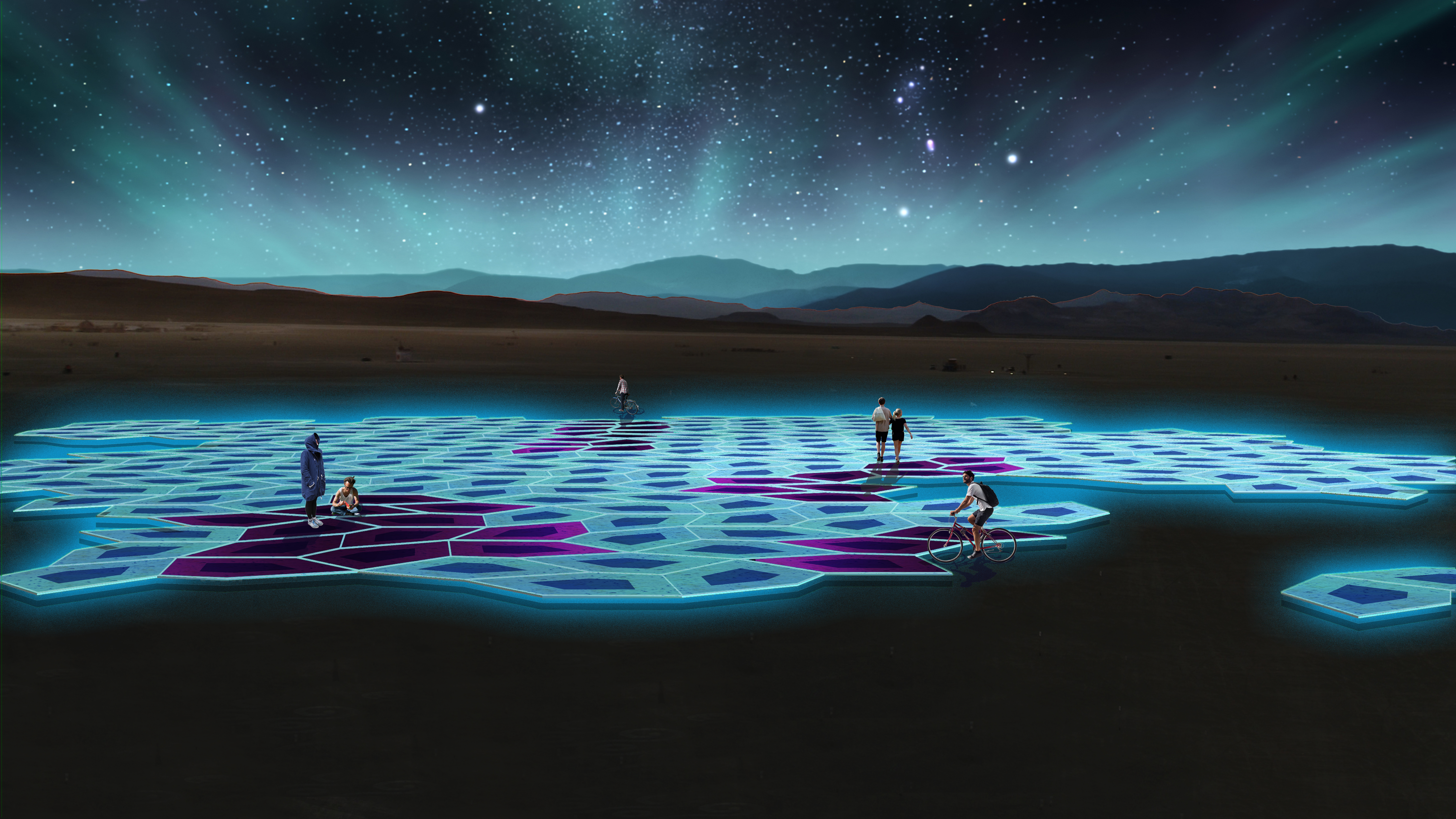 The Last Ocean, by Jen Lewin 2022. Concept Rendering. Night View The Last Ocean, by Jen Lewin 2022. Concept Rendering.