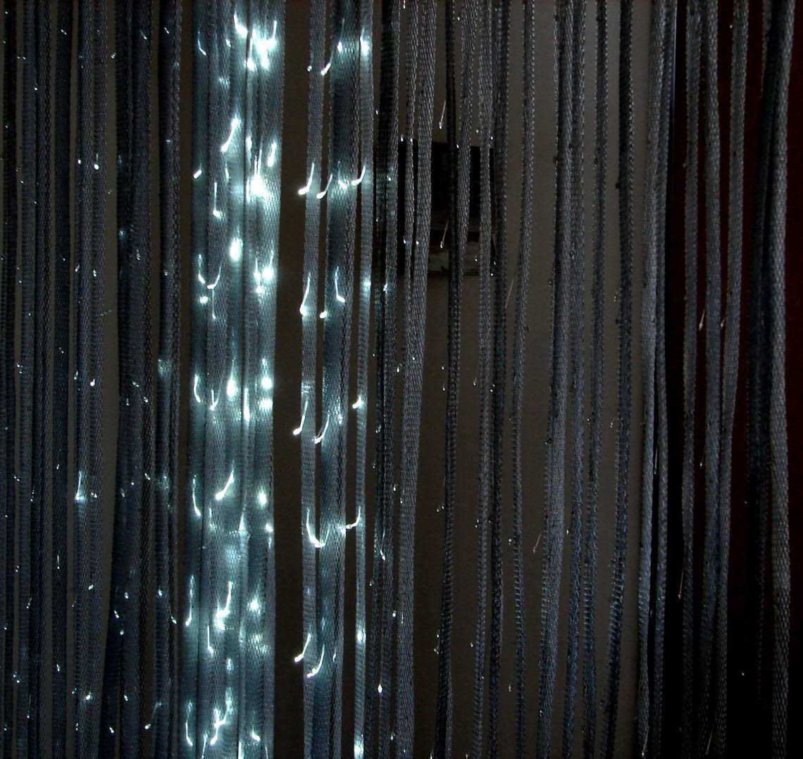 The Light Curtain by light artist Jen Lewin