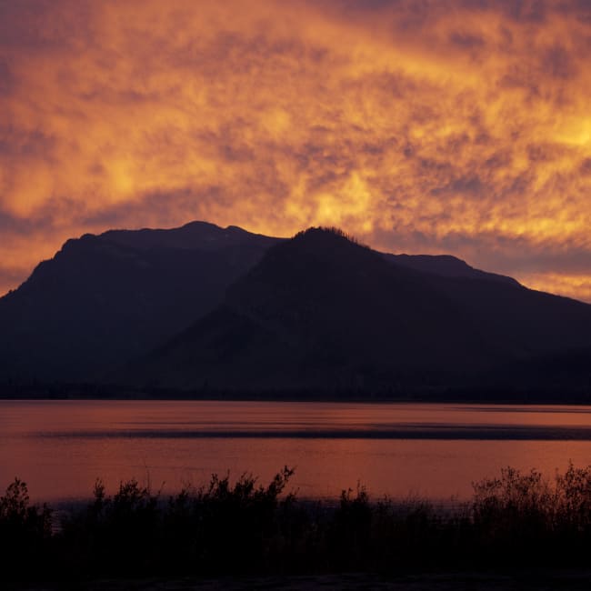Sunset over Jenny Lake, Grand Teton National Park