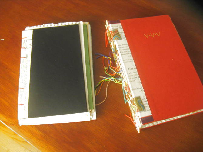 Two hand bound books