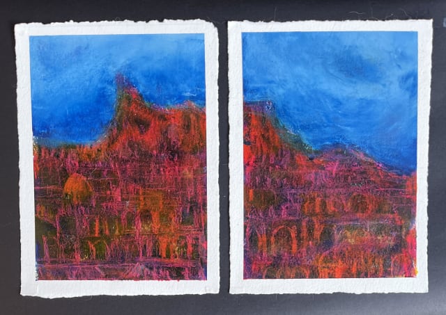 Farklı medeniyetlerin taşlarından oluşan küçük bir diptik