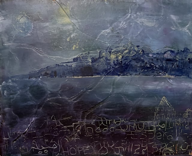 the work 'Hope" in 14 languages and 12 alphabets is embedded in the land. These languages were spoken by people who lived and live in Istanbul. All came with hope.