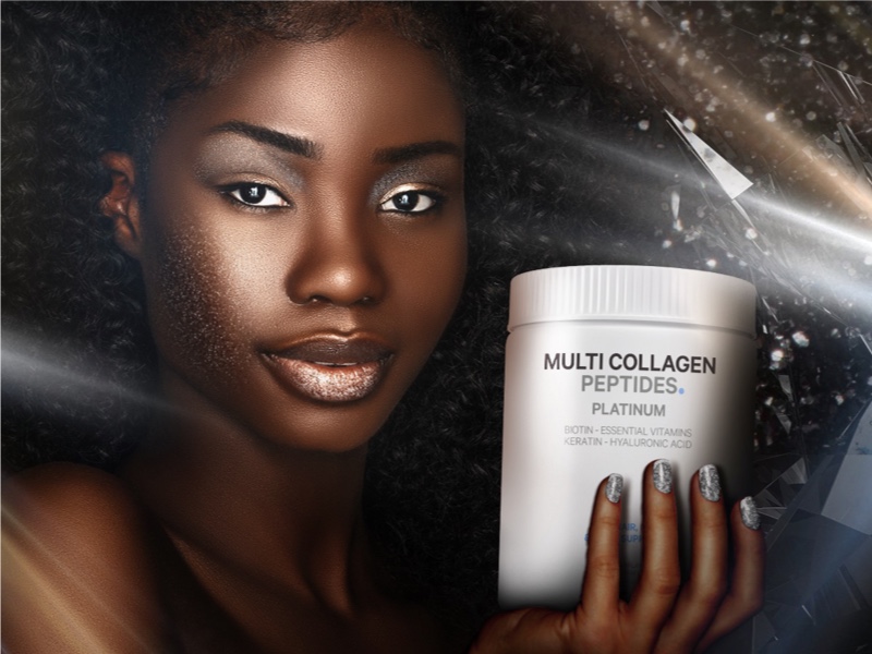 Codeage Multi Collagen Peptides Platinum Powder Supplement Vitamins Biotin Keratin Hydrolyzed 10000mcg niacin</p>

<p><strong>Multi collagen powder supplement</strong></p>
<h1>Five types of collagen & multivitamin.</h1><p>Codeage Multi Collagen Peptides Platinum edition features <strong>five collagen types</strong> (1, 2, 3, 5, and 10) and <strong>essential vitamins</strong> in an unflavored and convenient-to-use powder format.</p>
<p>This superior multi collagen supplement offers <strong>vitamin B6, vitamin C, and vitamin D3</strong>. Codeage <strong>hydrolyzed collagen peptides</strong> supplement is sourced from <strong>5 premium food sources</strong>. This collagen creamer formula also provides 18 amino acids and is zero carbs.</p>
<p><img style=