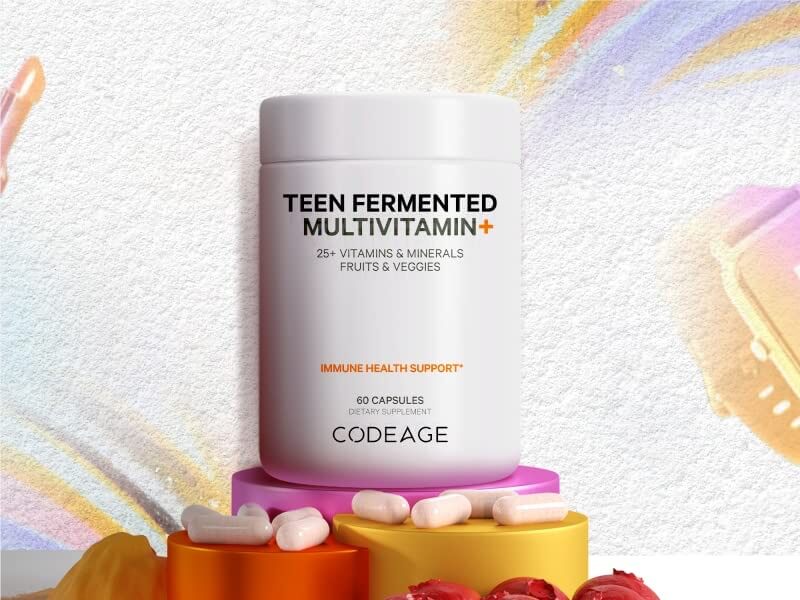 Codeage Teen Daily Multivitamin Supplement Vitamins for teenagers