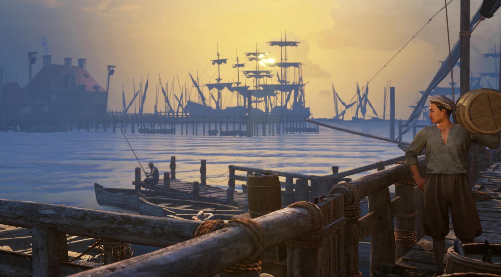 The Amsterdam docks in 1652, from the ENTR museum's VR experience