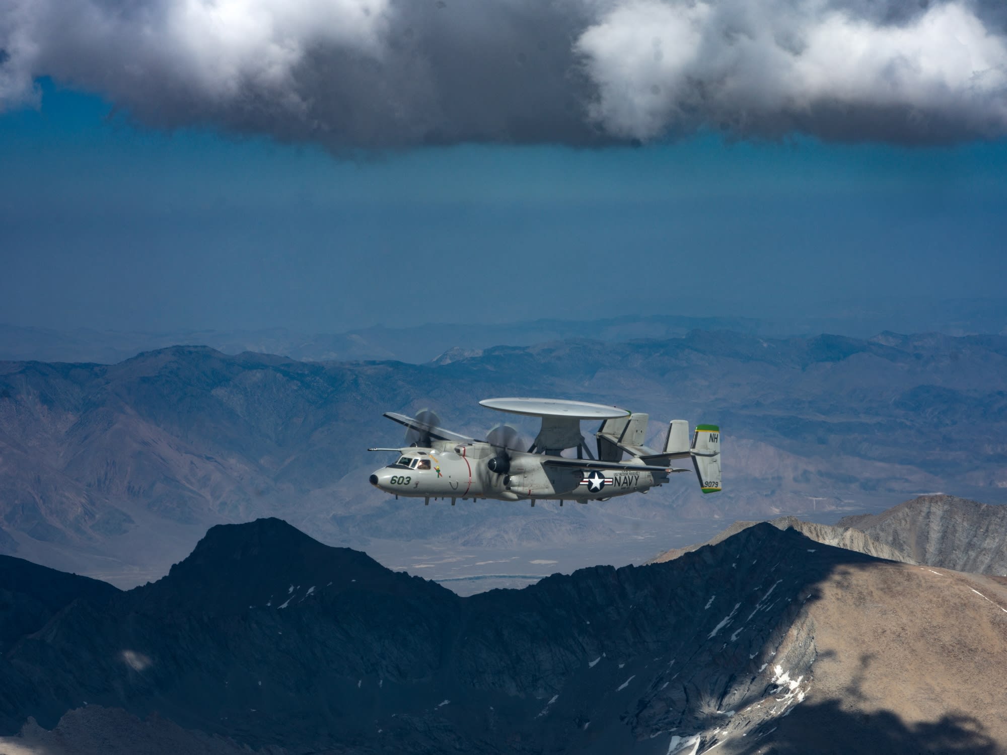 E-2D provides a 360-degree surveillance picture of thousands of targets over land and sea.