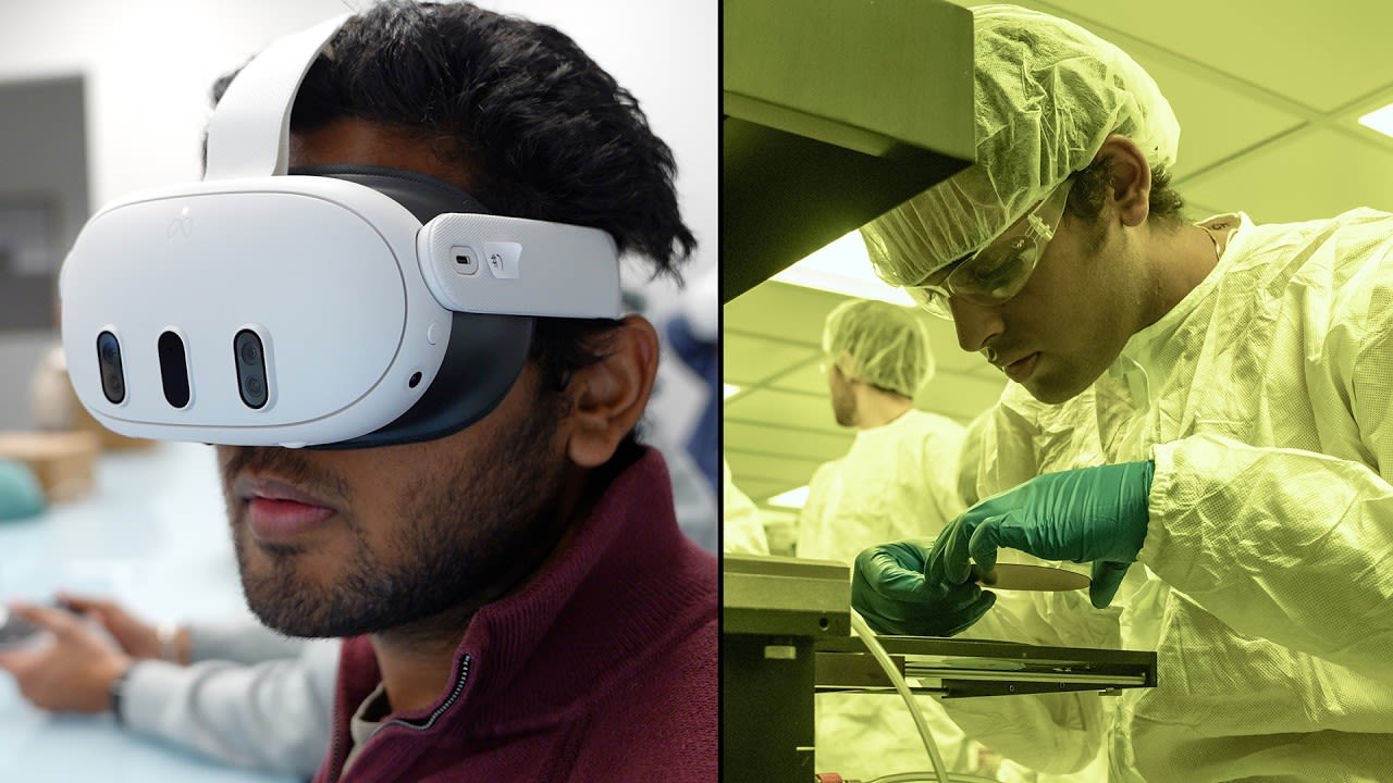 Virginia Tech VR cleanroom semiconductor training