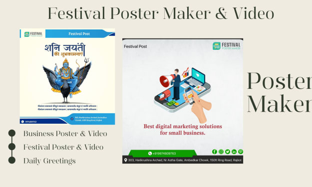 Poster Maker: India's Leading Business & Festival Poster Maker & Video App