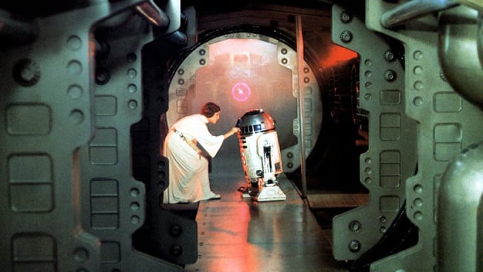 Image result for image of princess leia and r2d2