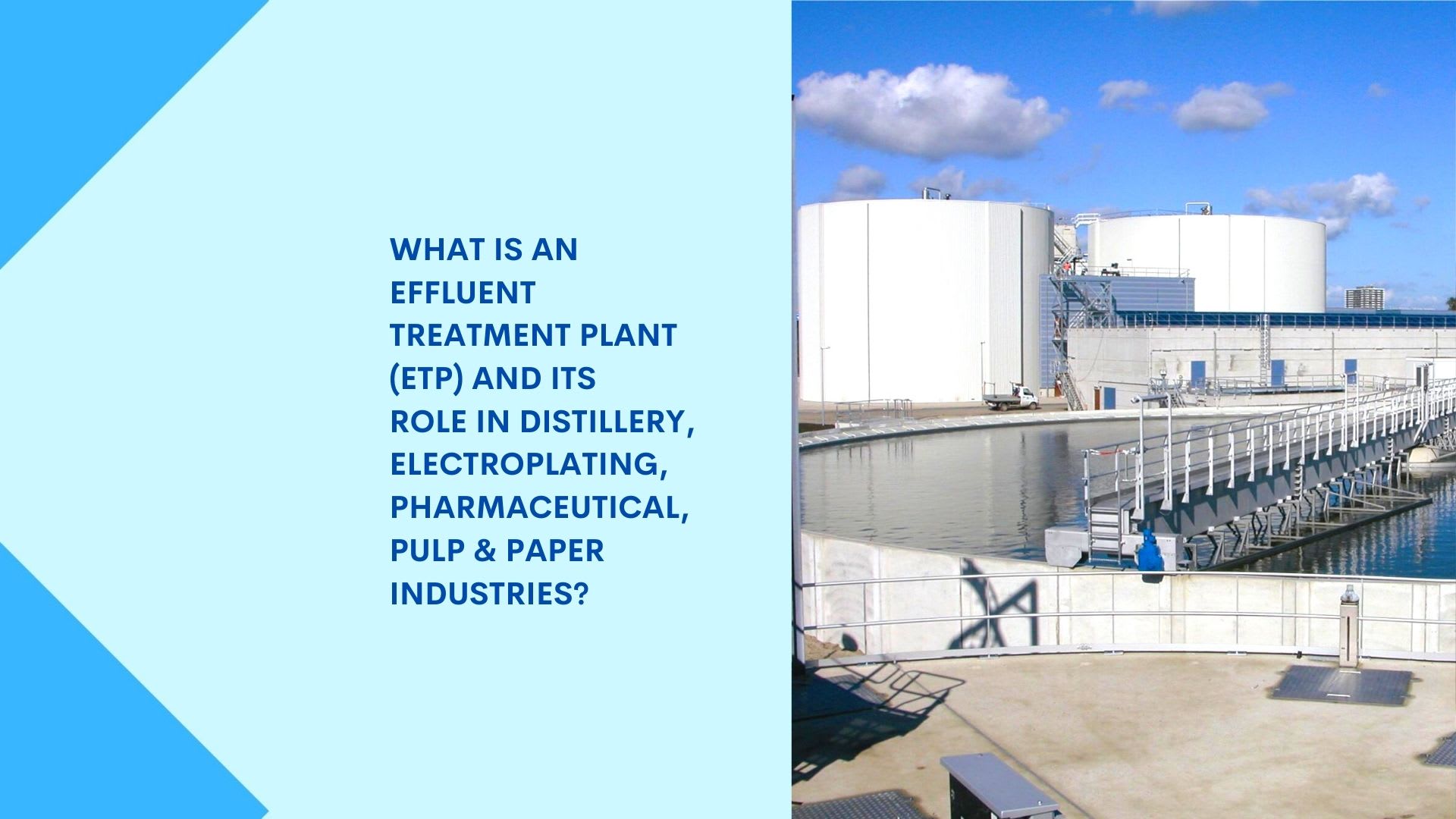 What is an Effluent Treatment Plant (ETP) and its Role in Distillery