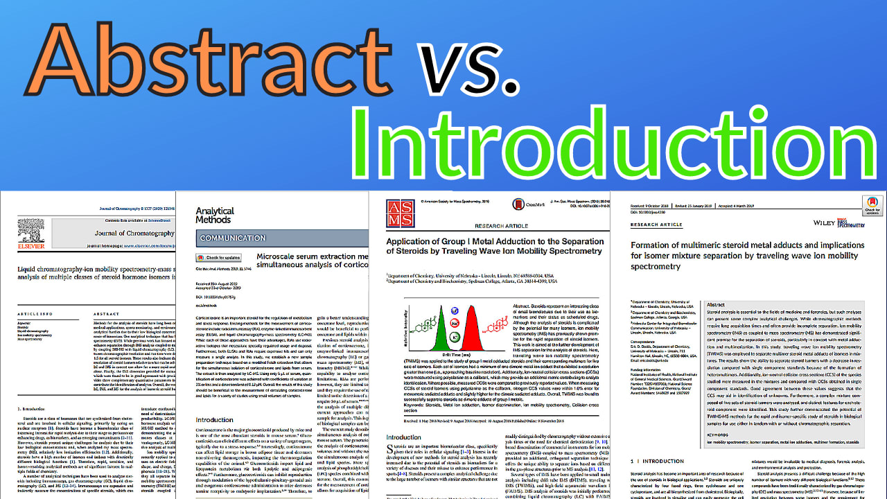 Abstract vs. Introduction Education