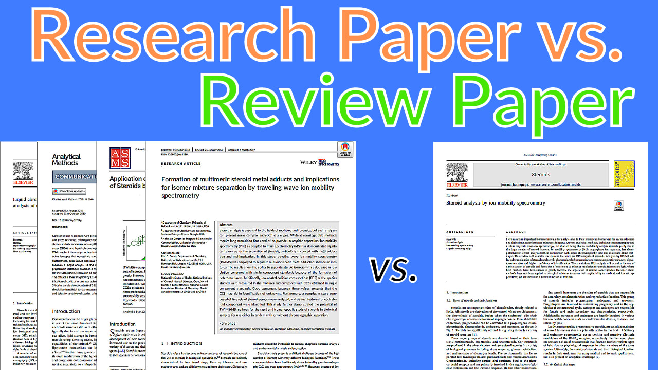 the difference between a research article and a research paper