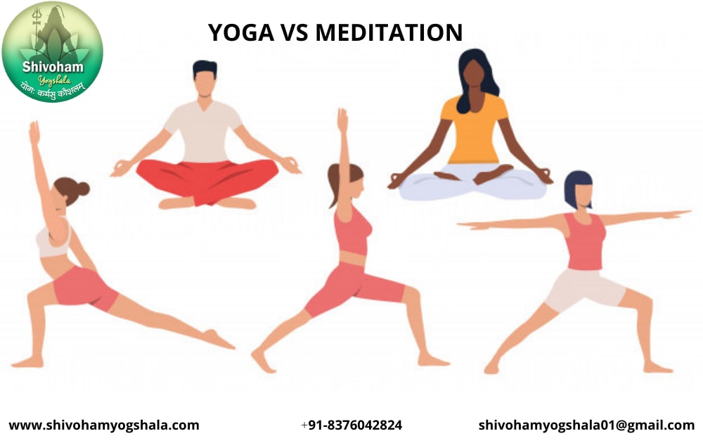 Difference Between Yoga and Meditation