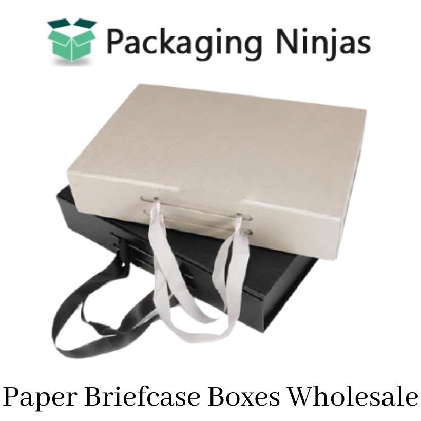 Custom Paper Briefcase Boxes Printing and Packaging PackagingNinjas