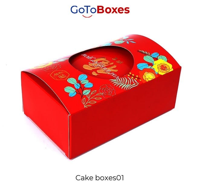 Get Attractive Cake Boxes Wholesale at GoToBoxes Feast